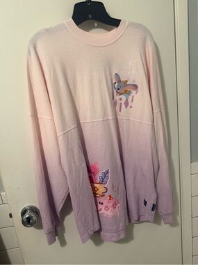 Disney Pink to Lavender Ombre Girls' Long Sleeve Sweatshirt